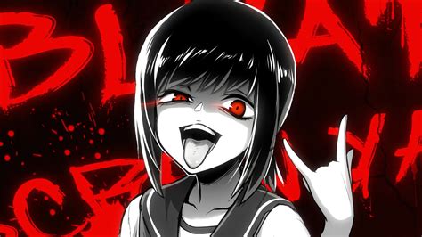 yandere anime|yandere anime face crazy.